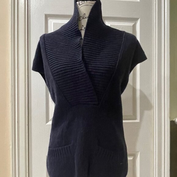 LACOSTE CHUNKY VEST 100%WOOL MADE IN FRANCE SIZE 44 US XL ICONIC SOPHISTICATED - Picture 12 of 15